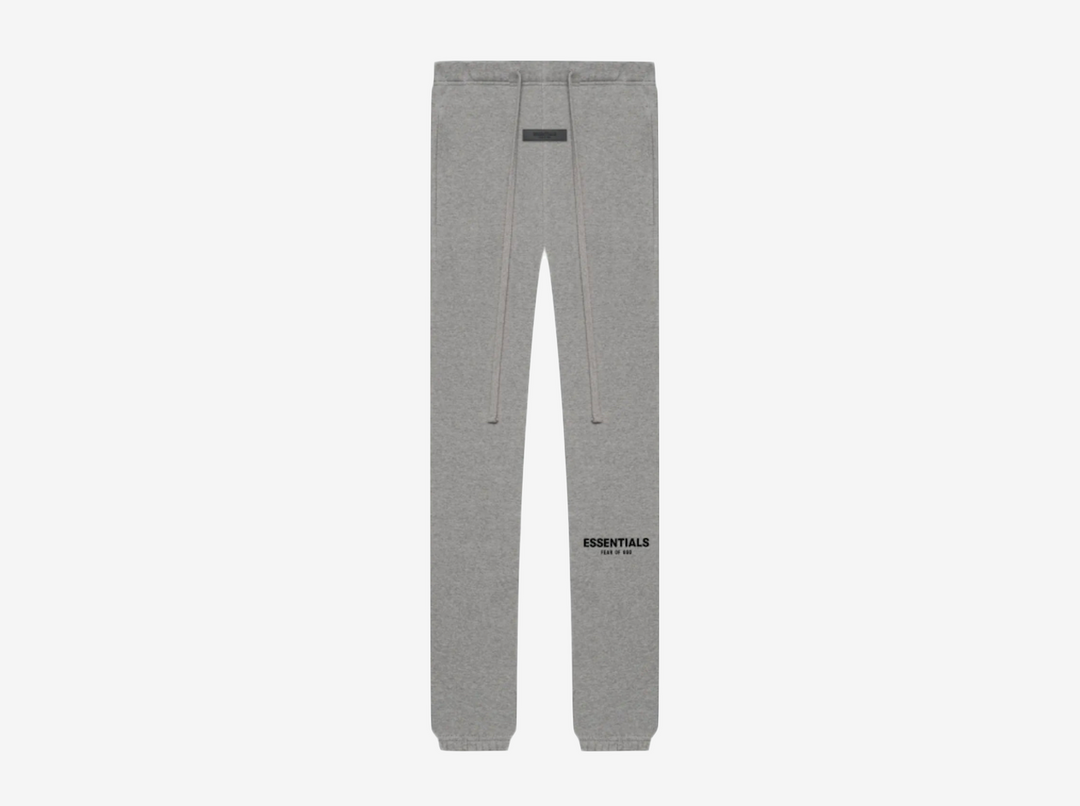 Classic Fear of God Sweatpants in a dark grey colour scheme.