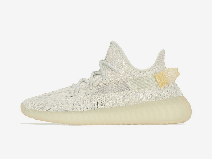 Classic and comfortable Yeezy shoes with a white and cream colourway.