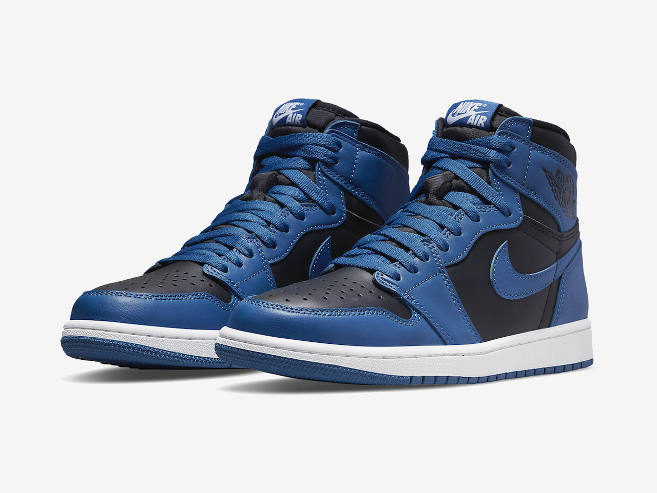 black and blue shoes jordans