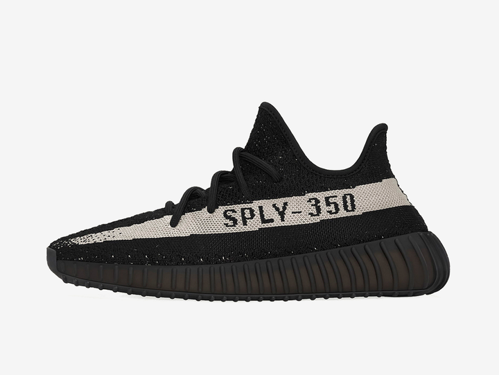 Classic and comfortable Yeezy shoes with a white and black colourway.