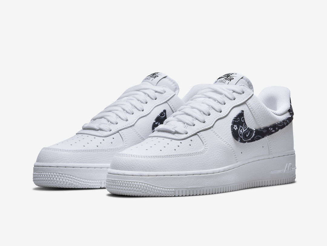 Nike Air Force 1 Low White Black Paisley W Hyped Economy
