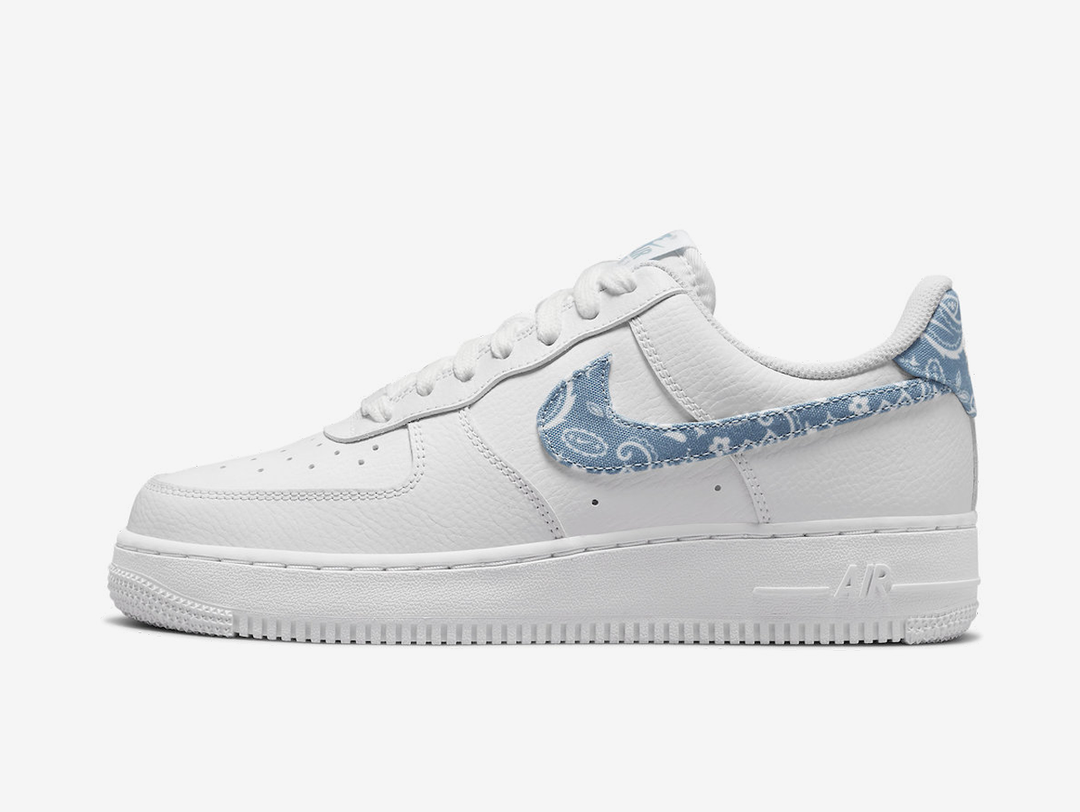 Nike Air Force 1 Low White Blue Paisley W Hyped Economy