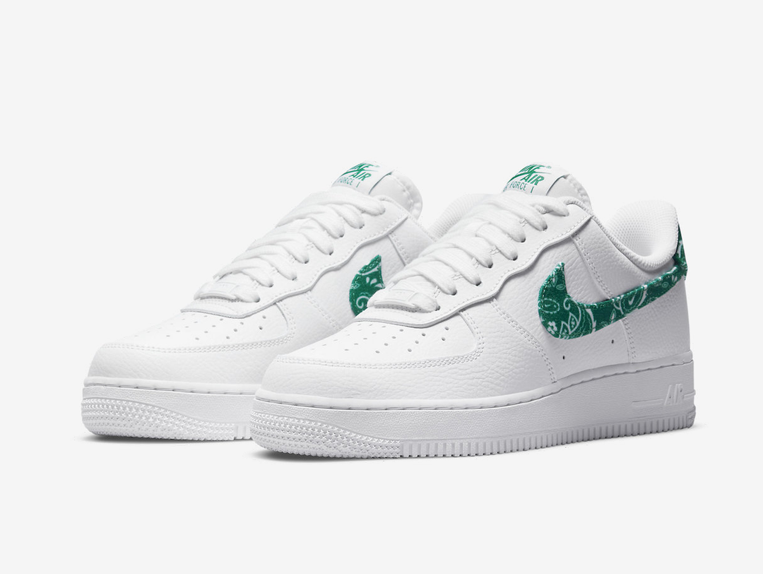 Nike Air Force 1 Low White Green Paisley (W)