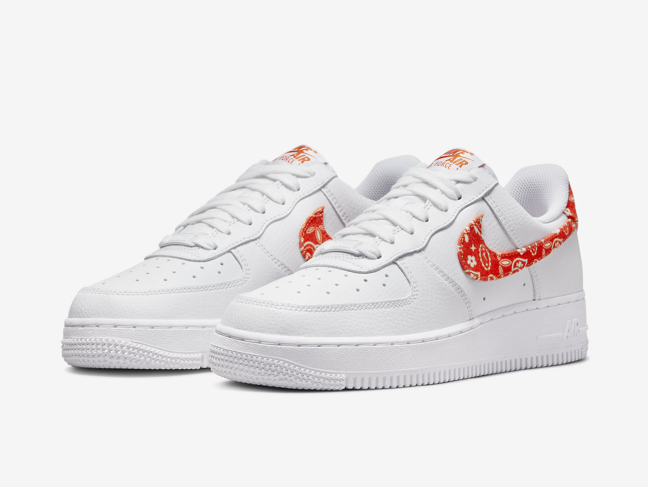 Orange low top 2025 air force ones