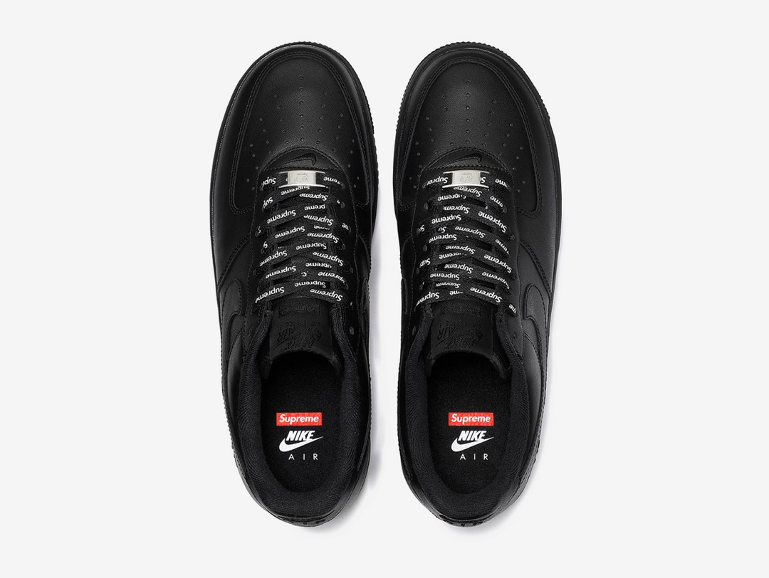 Black supreme air force 1 hotsell
