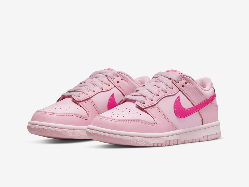 Exclusive Nike Dunk shoes with a unique pink colour scheme.