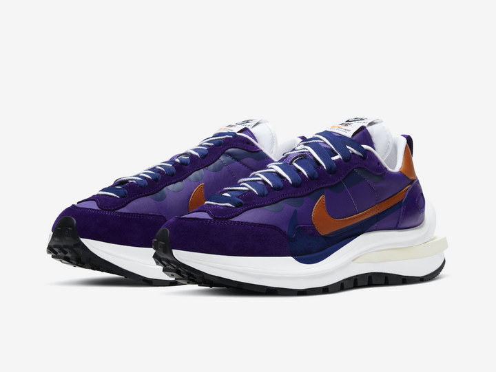 Exclusive Nike shoes with a unique purple colour scheme.