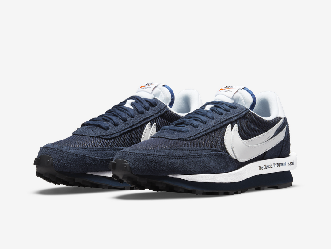 Timeless Nike sneakers in a classic blue and white colour scheme.