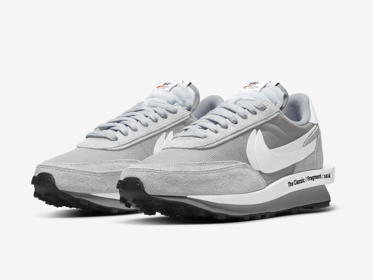 nike ld waffle white grey